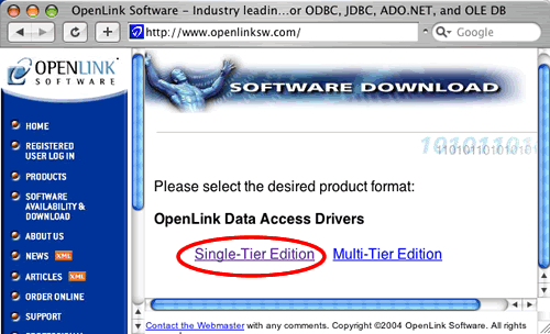 [Figure 14 - Click the Single-Tier Edition Link] 